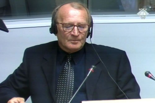 Mirzet Karabeg, witness at Krajisnik trial