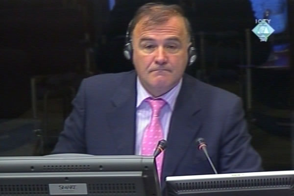 Momcilo Mandic, witness at the Radovan Karadzic trial