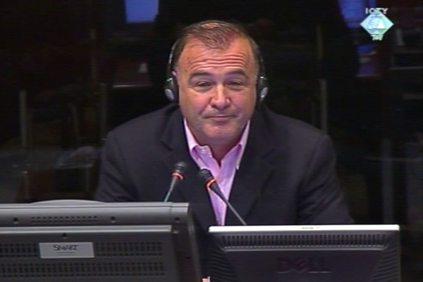 Momčilo Mandic, witness at the Radovan Karadzic trial