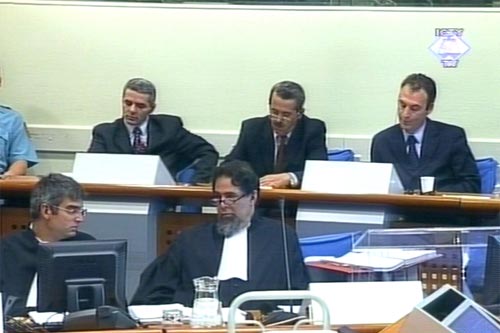 Isak Musliu, Haradin Bala and Fatmir Limaj in the courtroom Isak Musliu, Haradin Bala and Fatmir Limaj in the courtroom