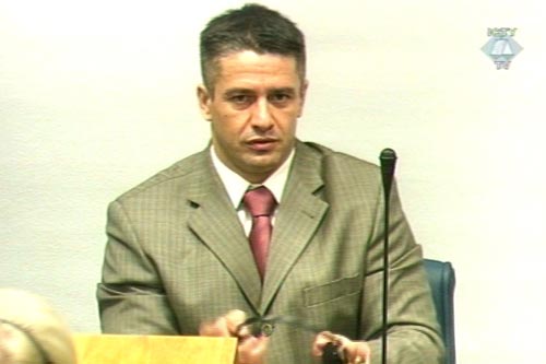 Naser Oric in the courtroom