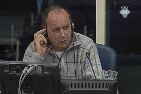 Nebojsa Jeremic, witness in the trial of the former military and police officials charged with the Srebrenica genocide 