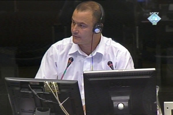 Nebojsa Stojanovic, witness at the Vojislav Seselj trial