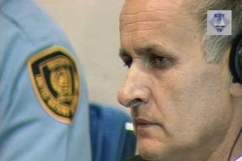Radislav Krstic in the courtroom