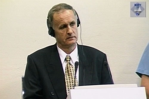 Radislav Krstic in the courtroom