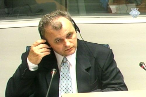 Radomir Neskovic, witness in the Krajisnik trial Radomir Neskovic, witness in the Krajisnik trial