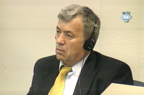 Radoslav Brdjanin in the courtroom Radoslav Brdjanin in the courtroom