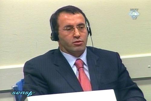 Ramush Haradinaj in the courtroom