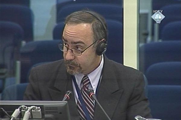 Richard Butler, witness in the trial of the former military and police officials for the crimes in Srebrenica
