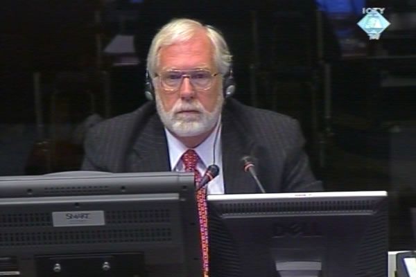 Robert Donia, witness at the Radovan Karadzic trial