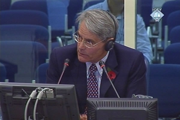 Rupert Smith, witness in the trial of the former Bosnian Serb officials charged with crims in Srebrenica and Zepa Rupert Smith, witness in the trial of the former Bosnian Serb officials charged with crims in Srebrenica and Zepa