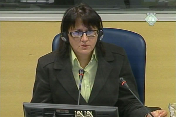 Sabiha Silajdzic-Brkic, witness in the Delic trial Sabiha Silajdzic-Brkic, witness in the Delic trial