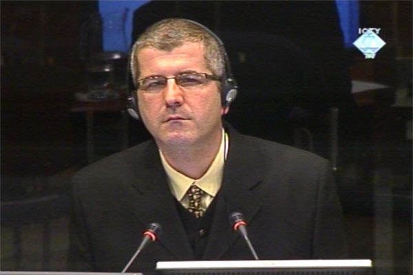 Sergej Perovic, defense witness for Vladimir Lazarevic Sergej Perovic, defense witness for Vladimir Lazarevic
