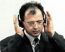 Tihomir Blaškic in the courtroom Tihomir Blaškic in the courtroom