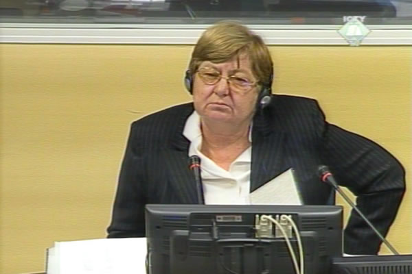 Vesna Bosanac, witness in the Vojislav Seselj trial