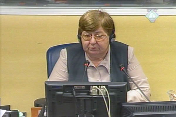 Vesna Bosanac, witness in the Vojislav Seselj trial