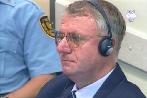 Vojislav Seselj in the courtroom