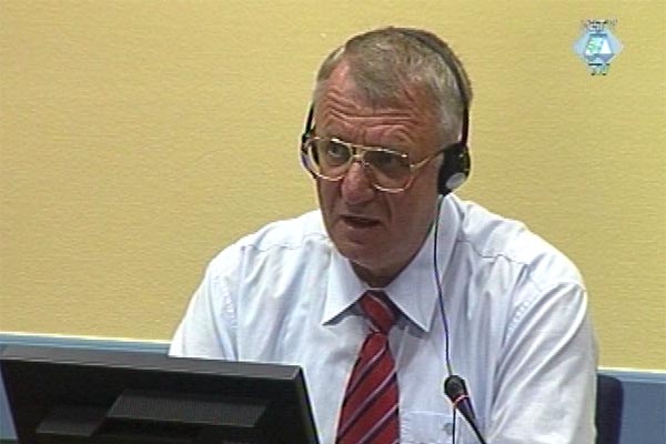 Vojislav Seselj in the courtroom