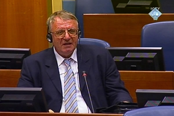 Vojislav Seselj in the courtroom