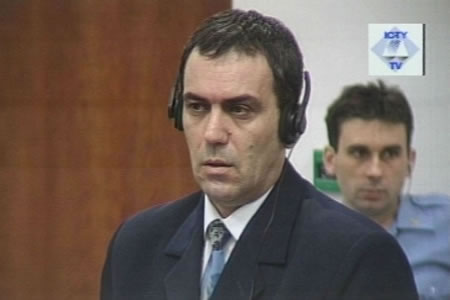 Zoran Zigic in the courtroom