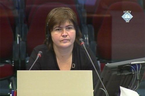 Zvezdana Polovina, witness in the trial of the 'Vukovar three'